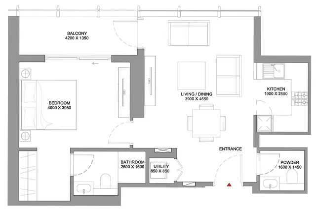 1 bedroom apartment