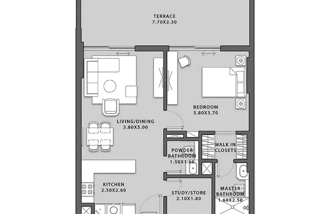 1 bedroom