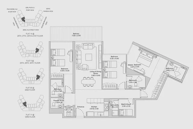 3 bedroom apartment
