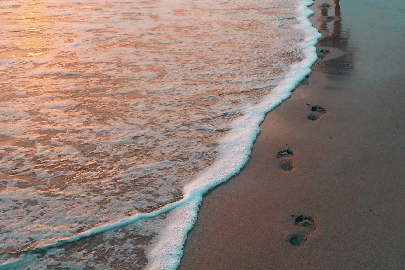 Private beach