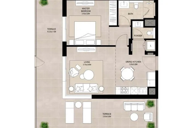 1 bedroom apartment