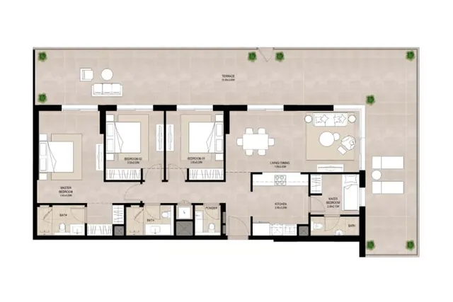 3 bedroom apartment