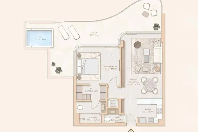 1 bedroom apartment