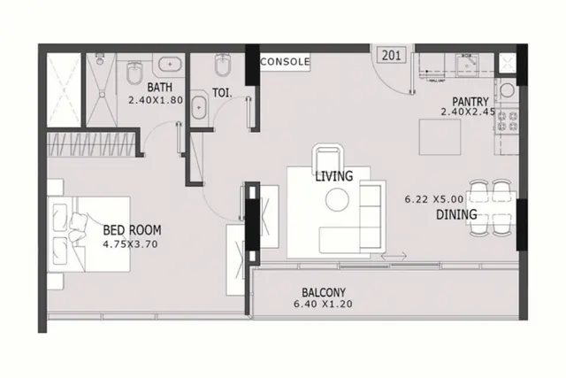 1 bedroom apartment
