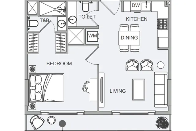 1 bedroom apartment