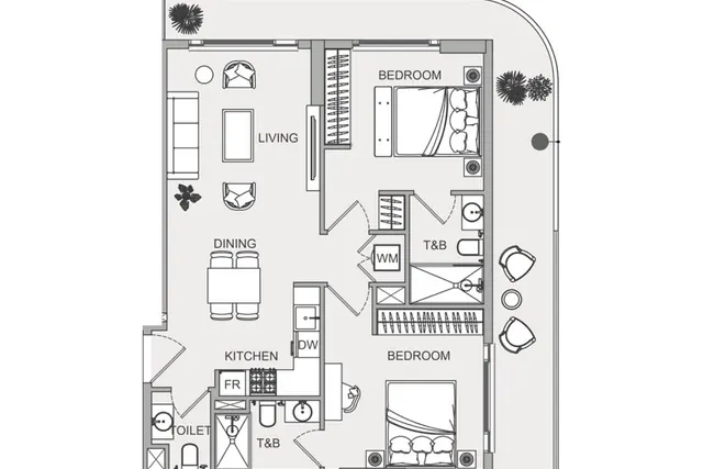 2 bedroom apartment