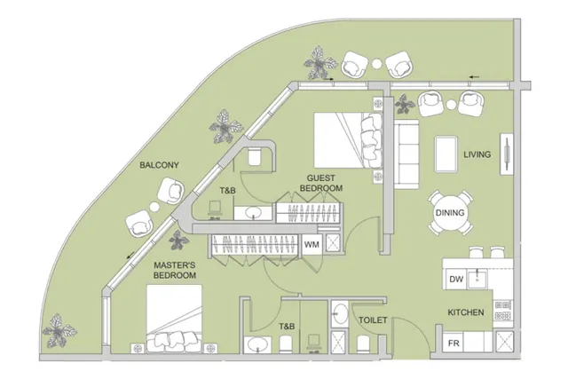 2 bedroom apartment