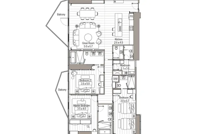 3 bedroom apartment