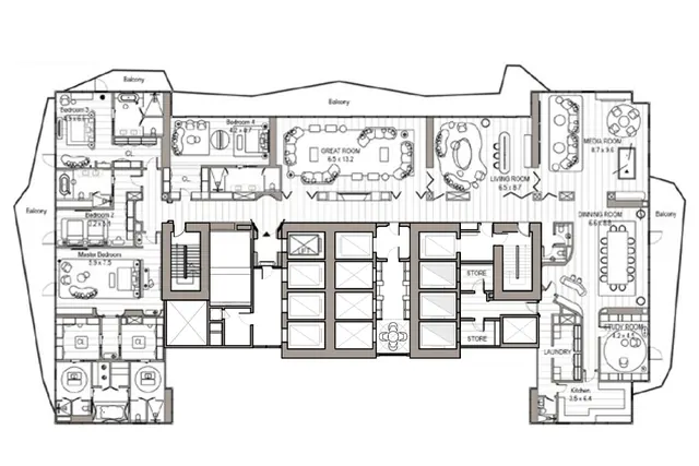 4 bedroom apartment