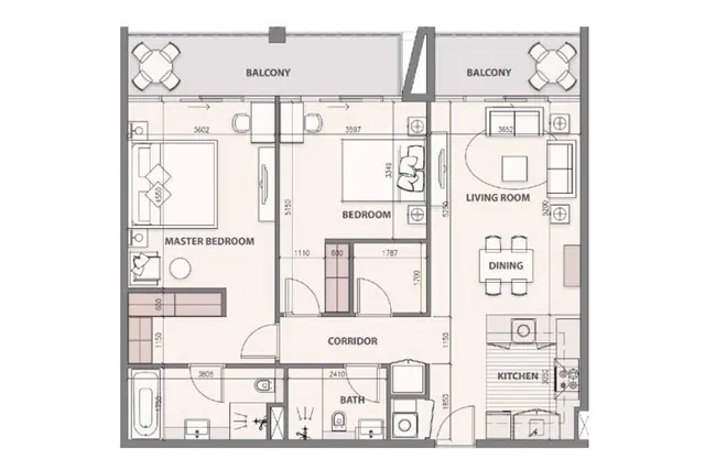 2 bedroom apartment