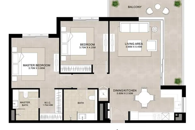 2 bedroom apartment