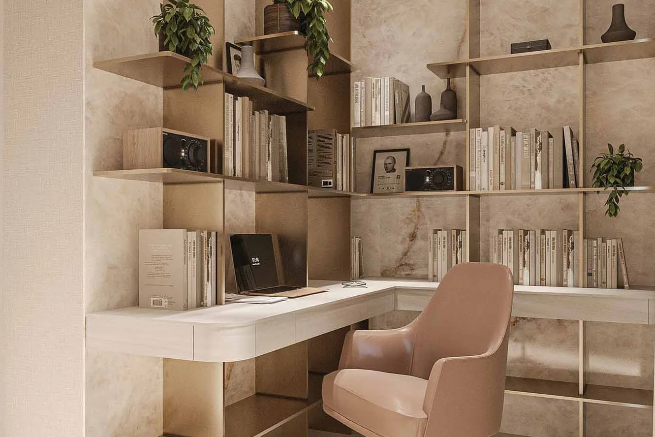 Furnished apartments with appliances and high-quality finishes