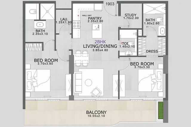 2 bedroom apartment