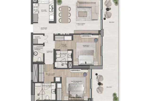 2 bedroom apartment