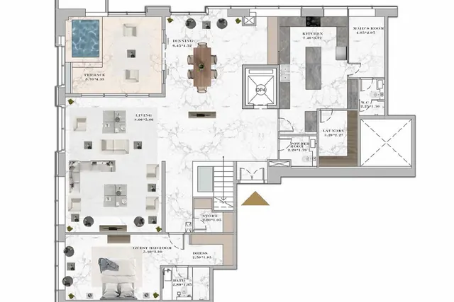 4 bedroom Duplex apartment