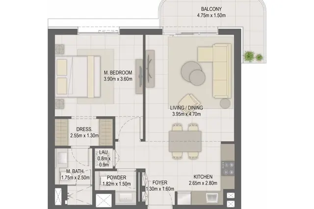 1 bedroom apartment
