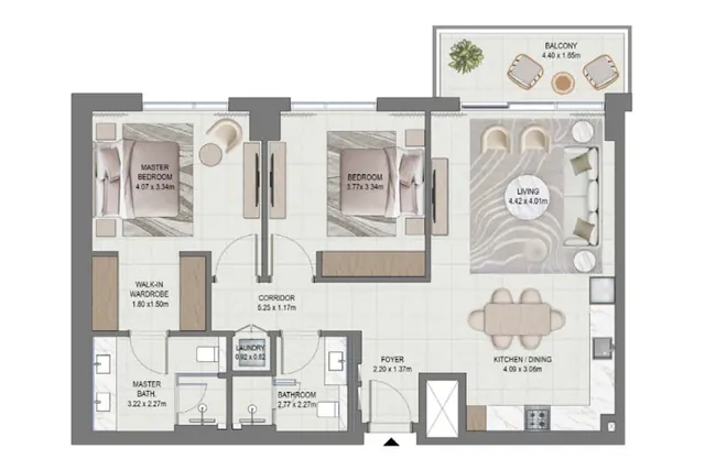 2 bedroom apartment