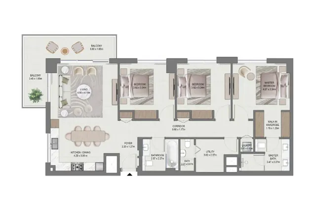 3 bedroom apartment