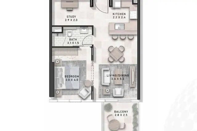 1 bedroom