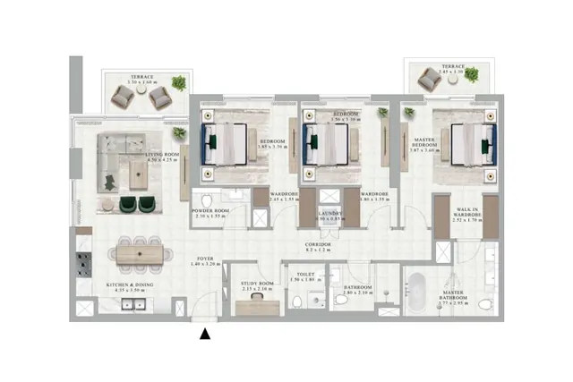 3 bedroom apartment
