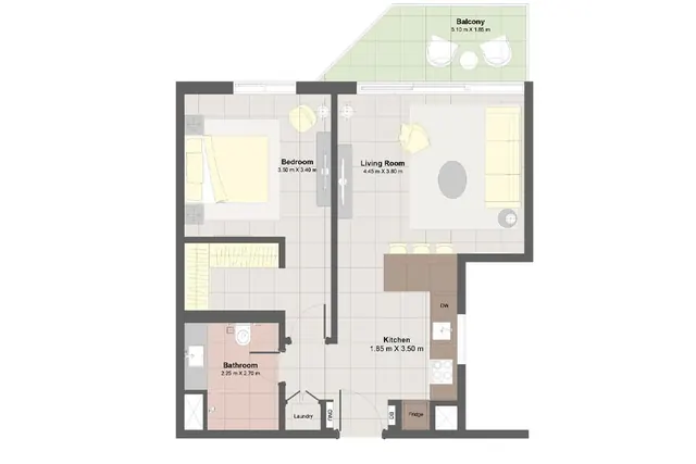 1 bedroom apartment
