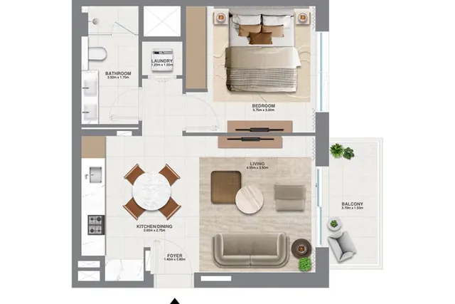 1 bedroom apartment