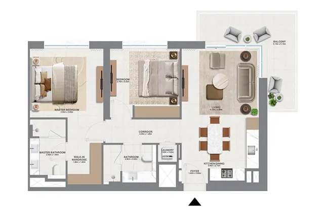 2 bedroom apartment