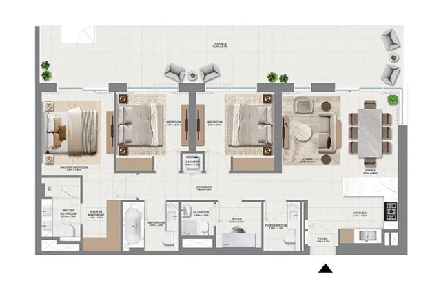 3 bedroom apartment