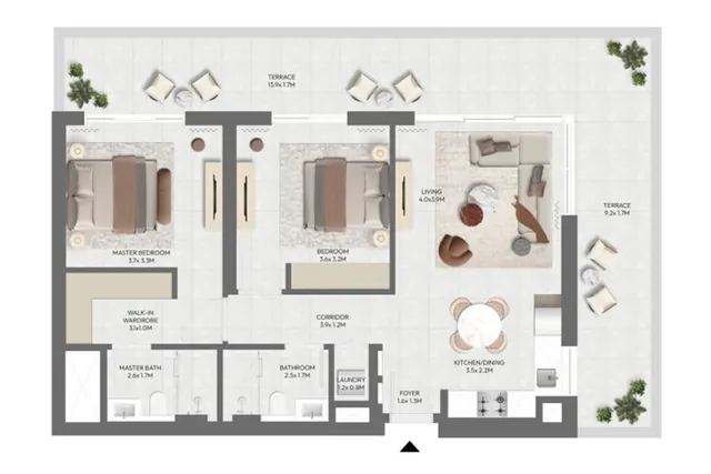 2 bedroom apartment