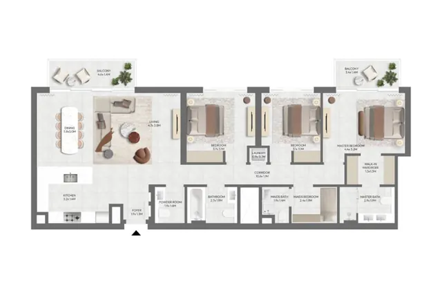 3 bedroom apartment