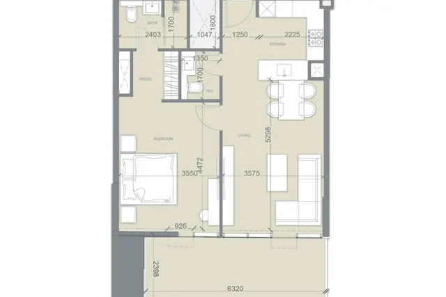 1 bedroom