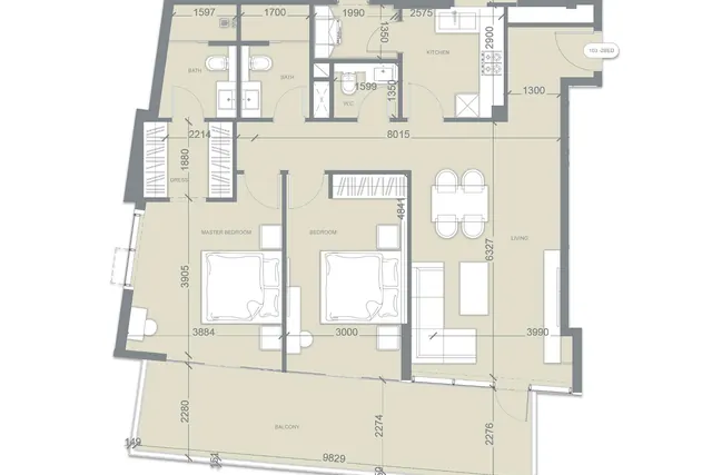 2 bedroom