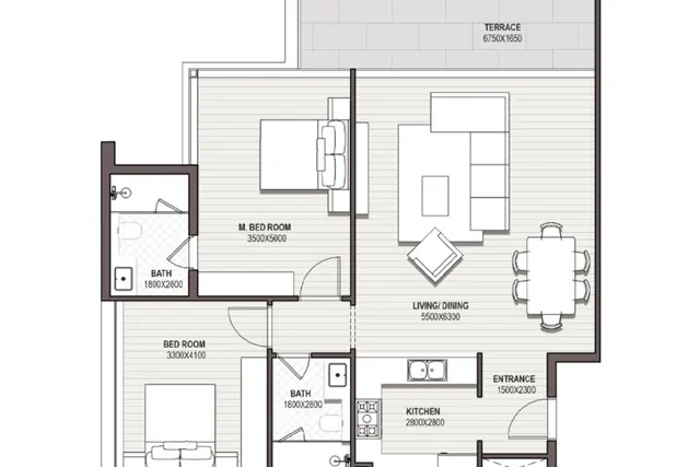 2 bedroom apartment