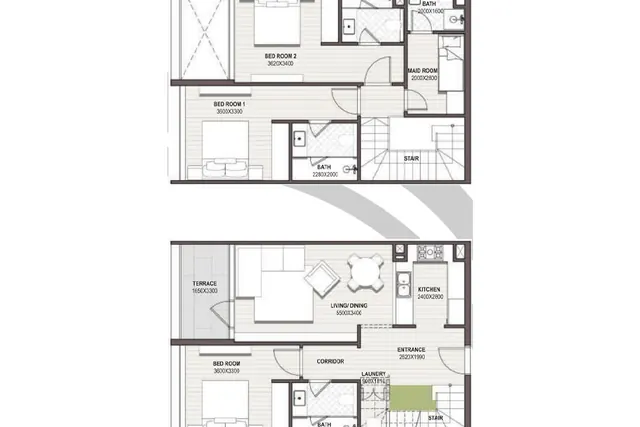 3 bedroom Dupllex apartment