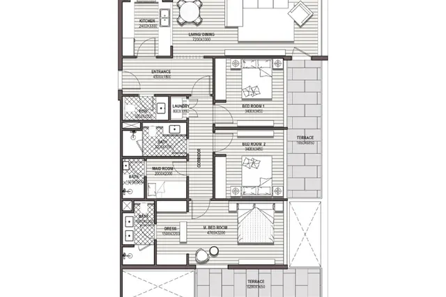 3 bedroom apartment