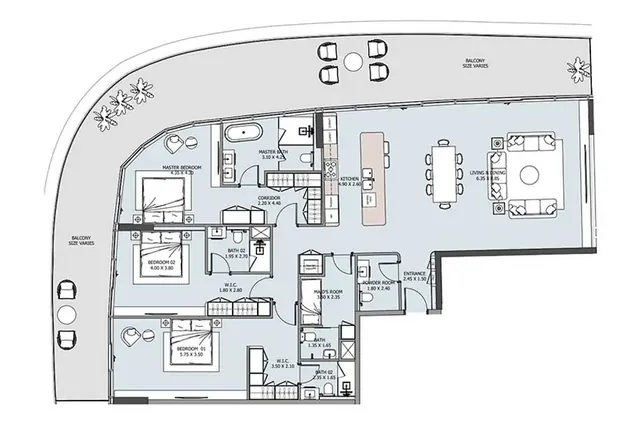 3 bedroom apartment