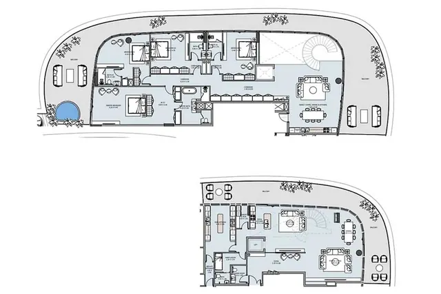 3 bedroom Duplex apartment