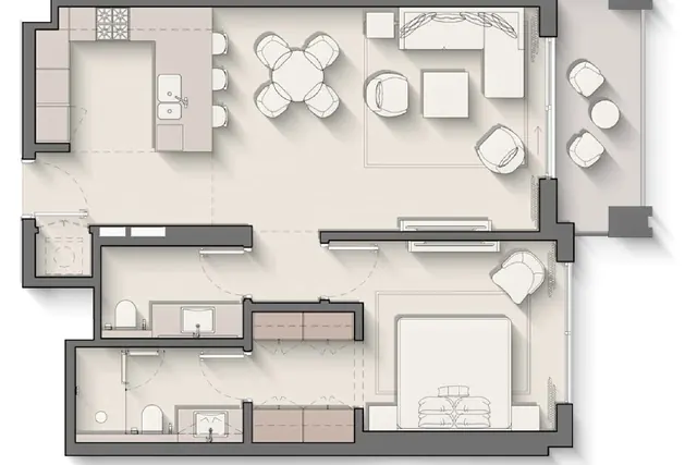 1 bedroom apartment