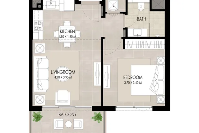 1 bedroom