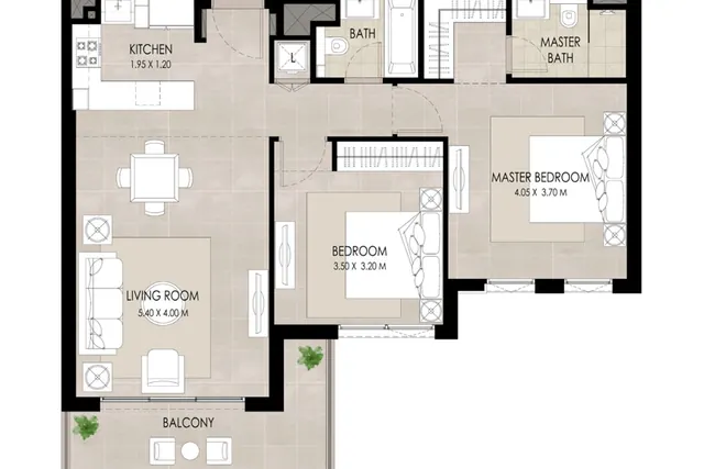 2 bedroom