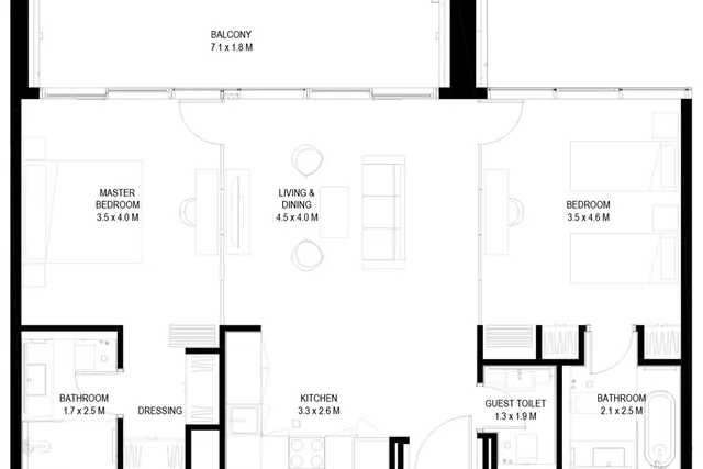 2 bedroom apartment