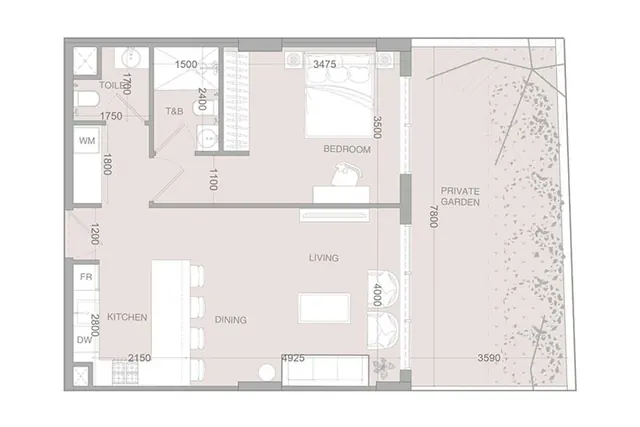 1 bedroom apartment