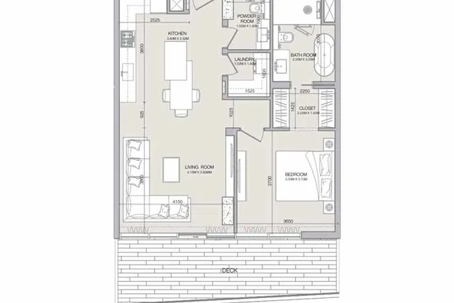 1 bedroom apartment