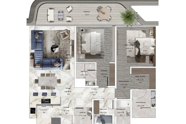 2 bedroom apartment