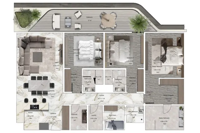 3 bedroom apartment