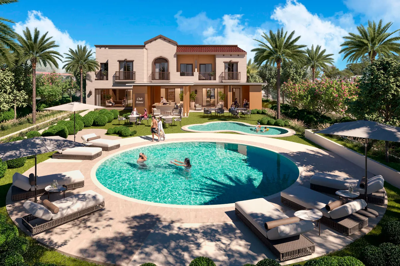 Private relaxation space with lagoon and spa