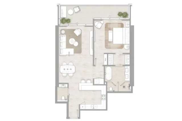 1 bedroom apartment