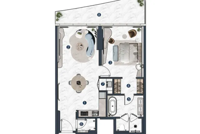 1 bedroom apartment