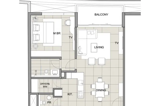 1 bedroom apartment