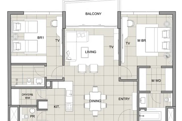 2 bedroom apartment